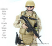 KADHOBBY 1/6-scale military action figure in camouflage gear with rifle and tactical vest