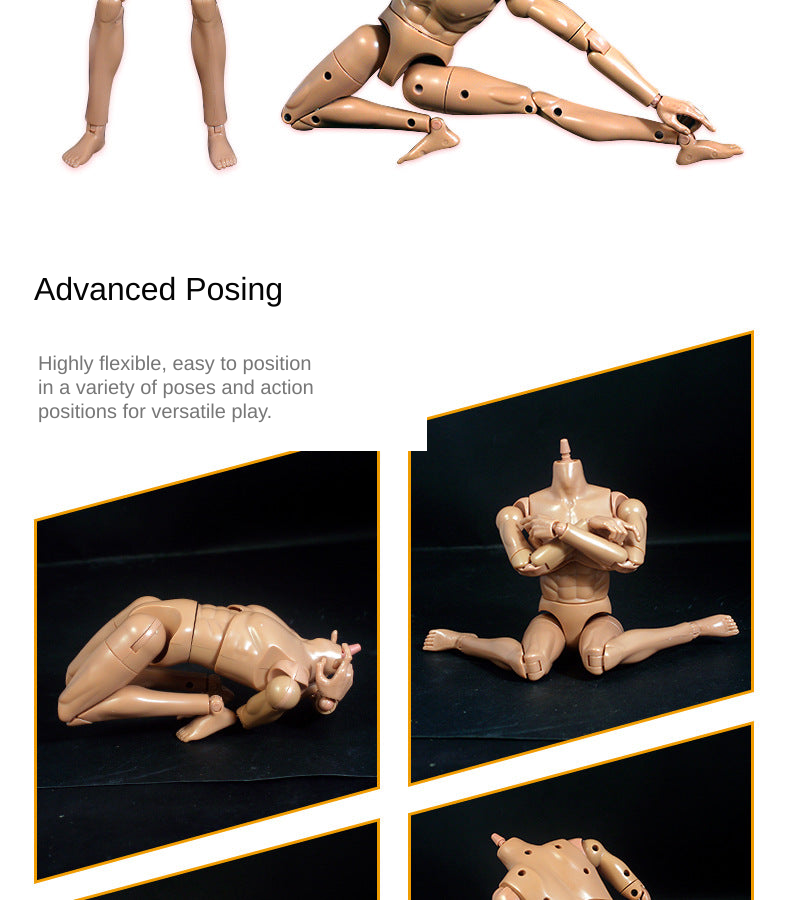 Articulated mannequin model demonstrating flexible poses and advanced positioning.