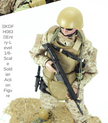 KDFH083 1/6-scale military soldier action figure with rifle and tactical gear